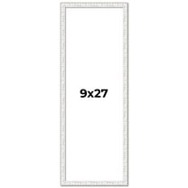 9x27 Frame White Real Wood Picture Frame Width 0.75 inches | Interior Frame Depth 0.5 inches |