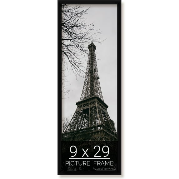 9x29 Black Picture Frame for Puzzles Posters Photos or Artwork