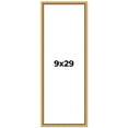thumbnail image 1 of 9x29 Frame Beaded Gold Solid Wood Picture Frame | 0.75 Inches Moulding Width | Liscio Oro, 1 of 8