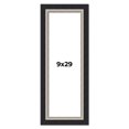 thumbnail image 1 of 9x29 Frame Black Real Wood Picture Frame Width 2.25 Inches | Interior Frame Depth 0.5 Inches |, 1 of 8
