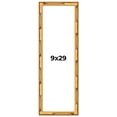 thumbnail image 1 of 9x29 Frame Gold Bamboo Solid Wood Picture Frame | 1 Inch Moulding Width | Interior Frame Depth 0.75, 1 of 8