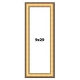 thumbnail image 1 of 9x29 Frame Gold Plein Aire Solid Wood Picture Frame Width 2 Inches | Interior Frame Depth 0.5, 1 of 8