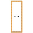 thumbnail image 1 of 9x29 Frame Gold Rustic Solid Wood Picture Frame | 1.25 Inch Wide Moulding | Rustique Gold, 1 of 8