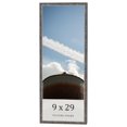 thumbnail image 1 of 9x29 Frame Silver Grey Distressed Solid Wood Picture Frame | 0.75 Inch Moulding Width | Interior, 1 of 8