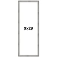 thumbnail image 1 of 9x29 Frame Silver Grey Distressed Solid Wood Picture Frame | 0.75 Inch Moulding Width | Interior, 1 of 8