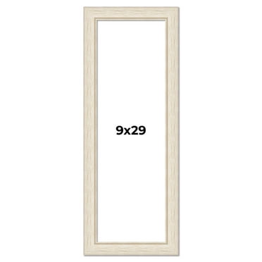 9x29 Frame White Real Wood Picture Frame Width 1.75 inches | Interior Frame Depth 0.5 inches |