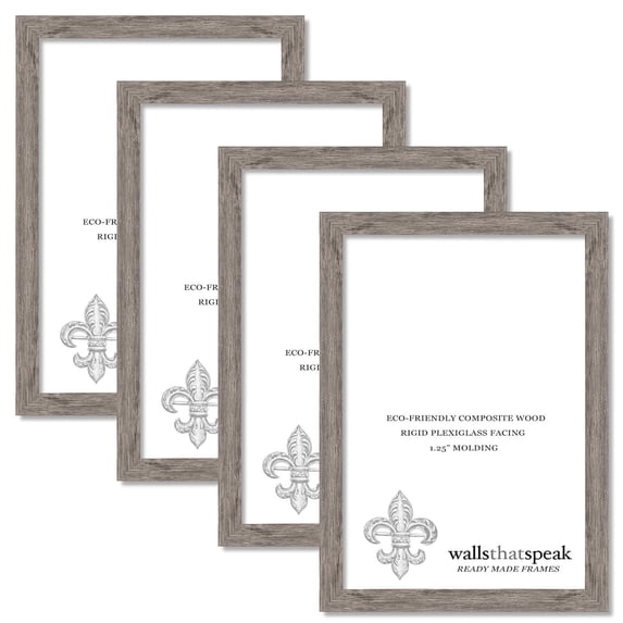 9x29 Gray Barnwood Picture Frame for Puzzles Posters Photos or Artwork (4-Pack)