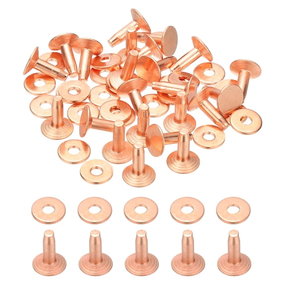 9x3.3x10mm Studs for Clothing, 100 Sets Spikes for Clothes Studs and Spikes Leather Rivets Burrs Copper Fastener Metal Screw Posts for Leather Jacket Crafting Crafts Fabric
