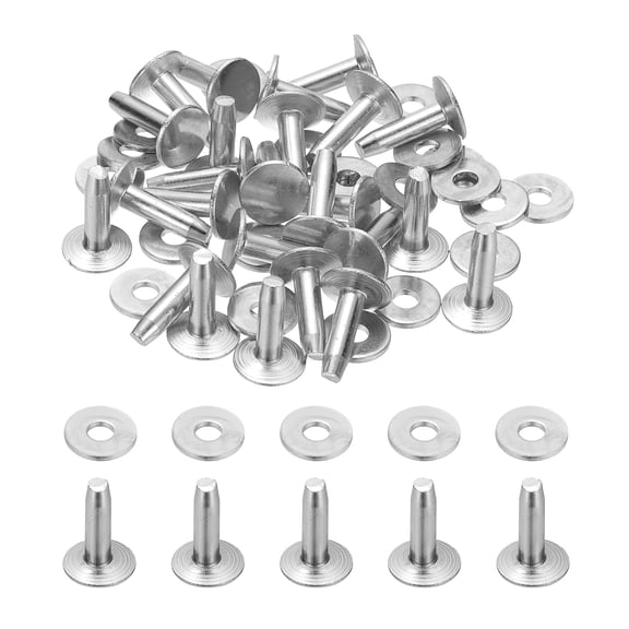 9x3.3x12mm Studs for Clothing, 100 Sets Spikes for Clothes Studs and Spikes Leather Rivets Burrs Aluminum Fastener Metal Screw Posts for Leather Jacket Crafting Crafts Fabric