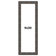 thumbnail image 1 of 9x30 Frame Black-Brown Medieval Solid Wood Picture Frame | 1.5 Inch Moulding Width | Gotham Beveled, 1 of 8