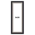 thumbnail image 1 of 9x30 Frame Black Real Wood Picture Frame Width 2.25 Inches | Interior Frame Depth 0.5 Inches |, 1 of 8