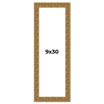 9x30 Frame Black and Gold Distressed Solid Wood Sonoma Picture Frame | 1.625 Inch Moulding Width |