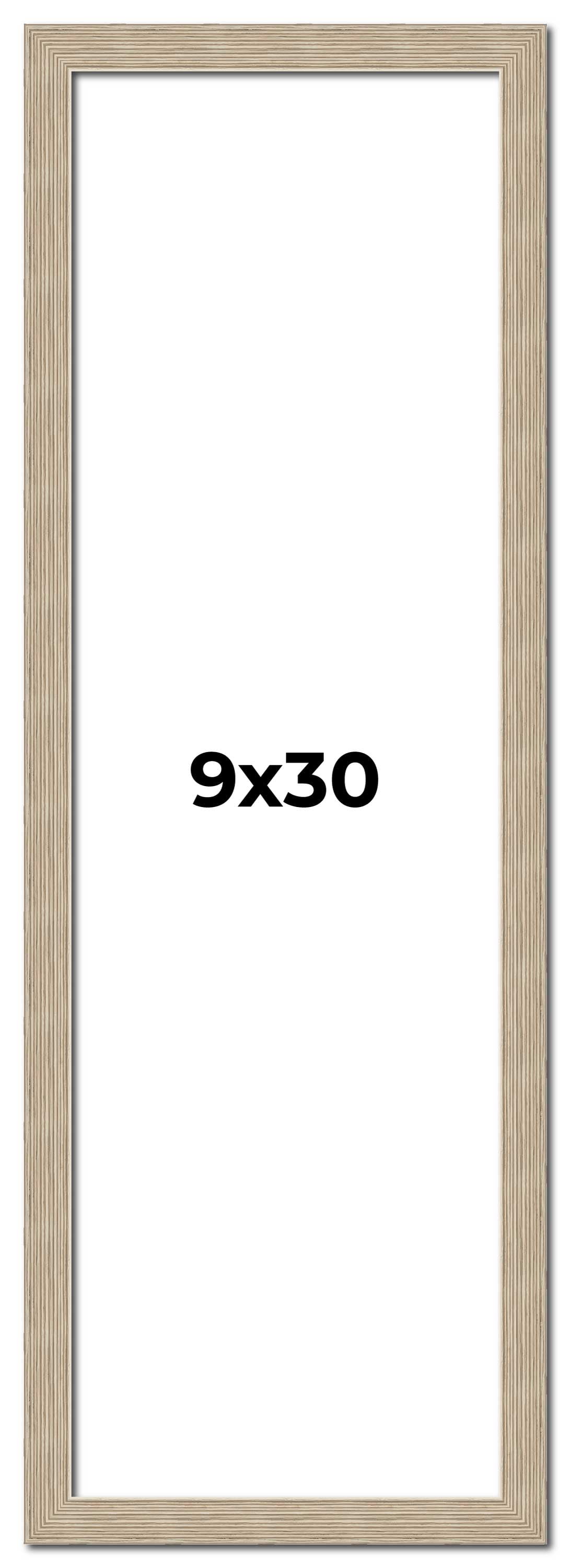 9x30 Frame Grey Solid Wood Picture Frame Width 1 Inches | Interior ...