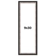 thumbnail image 1 of 9x30 Frame Silver Real Wood Picture Frame Width 1.25 Inches | Interior Frame Depth 0.75 Inches |, 1 of 8