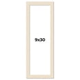thumbnail image 1 of 9x30 Frame White Real Wood Picture Frame Width 1.5 inches | Interior Frame Depth 0.5 inches | Barn, 1 of 8