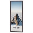 thumbnail image 1 of 9x30 Rustic Brown Real Wood Picture Frame Width 0.75 inches | Interior Frame Depth 0.5 inches |, 1 of 8