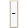 thumbnail image 1 of 9x30 Shadow Box Frame White | 1.125 Inches Deep Real Wood Rustic Shadowbox Display Frame | UV, 1 of 5