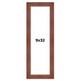 thumbnail image 1 of 9x32 Frame Brown Old Farmhouse Waxed Board 2" Wide Wood Frame Width 2 Inches | Interior Depth 0.5, 1 of 7