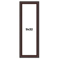 thumbnail image 1 of 9x32 Frame Brown Round Mahogany Solid Wood Picture Frame | 1.625 Inch Moulding Width | with UV, 1 of 8