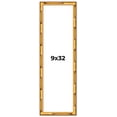 thumbnail image 1 of 9x32 Frame Gold Bamboo Solid Wood Picture Frame | 1 Inch Moulding Width | Interior Frame Depth 0.75, 1 of 8