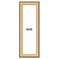 thumbnail image 1 of 9x32 Frame Gold Plein Aire Solid Wood Picture Frame Width 2 Inches | Interior Frame Depth 0.5, 1 of 8