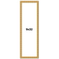 thumbnail image 1 of 9x32 Frame Gold Real Wood Picture Frame Width 1 inches | Interior Frame Depth 0.5 inches | Edwina, 1 of 8