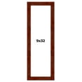 thumbnail image 1 of 9x32 Walnut Brown Veneer Real Wood Picture Frame Width 1.75 inches | Interior Frame Depth 0.5, 1 of 8