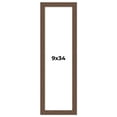 thumbnail image 1 of 9x34 Frame Brown Farmhouse Solid Wood Picture Frame Width 1.5 Inches | Interior Frame Depth 0.5, 1 of 8
