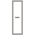 thumbnail image 1 of 9x34 Frame Silver Real Wood Picture Frame Width 1.125 Inches | Interior Frame Depth 0.5 Inches |, 1 of 8