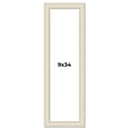thumbnail image 1 of 9x34 Frame White Real Wood Picture Frame Width 1.75 inches | Interior Frame Depth 0.5 inches |, 1 of 8