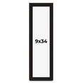 thumbnail image 1 of 9x34 Shadow Box Black Solid Wood Display Picture Frame | 1 Inch Rabbet Depth | | 1.375 Inch, 1 of 4