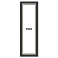 thumbnail image 1 of 9x36 Frame Black Real Wood Picture Frame Width 2.25 Inches | Interior Frame Depth 0.5 Inches |, 1 of 8