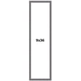 thumbnail image 1 of 9x36 Frame Blue Kingsley Pewter Solid Wood Picture Frame Width 0.75 Inches |Interior Depth 0.5, 1 of 8