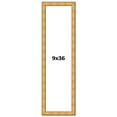 thumbnail image 1 of 9x36 Frame Gold Rustic Solid Wood Picture Frame | 1.25 Inch Wide Moulding | Rustique Gold, 1 of 8
