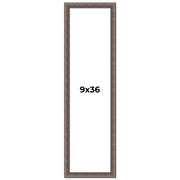 9x36 Frame Silver Real Wood Picture Frame Width 1.25 Inches | Interior Frame Depth 0.5 Inches |