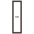 thumbnail image 1 of 9x39 Frame Brown Round Mahogany Solid Wood Picture Frame | 1.625 Inch Moulding Width | with UV, 1 of 8