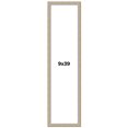 thumbnail image 1 of 9x39 Frame Grey Solid Wood Picture Frame Width 1 Inches | Interior Frame Depth 0.5 Inches |, 1 of 8