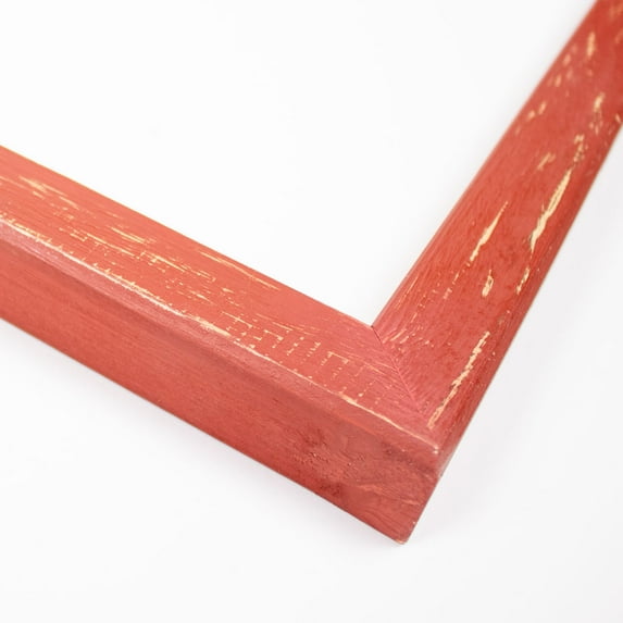 9x39 Frame Red Solid Wood Picture Frame Width 1.0625 Inches | Interior Frame Depth 0.75 Inches |