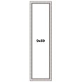 thumbnail image 1 of 9x39 Frame Silver Real Wood Picture Frame Width 1.25 Inches | Interior Frame Depth 0.5 Inches |, 1 of 8