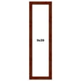 thumbnail image 1 of 9x39 Walnut Brown Veneer Real Wood Picture Frame Width 1.75 inches | Interior Frame Depth 0.5, 1 of 8
