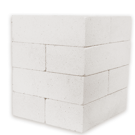 9x4.5x2.5" Insulating Firebrick IFB 2500F Pack of 8 Fire Brick