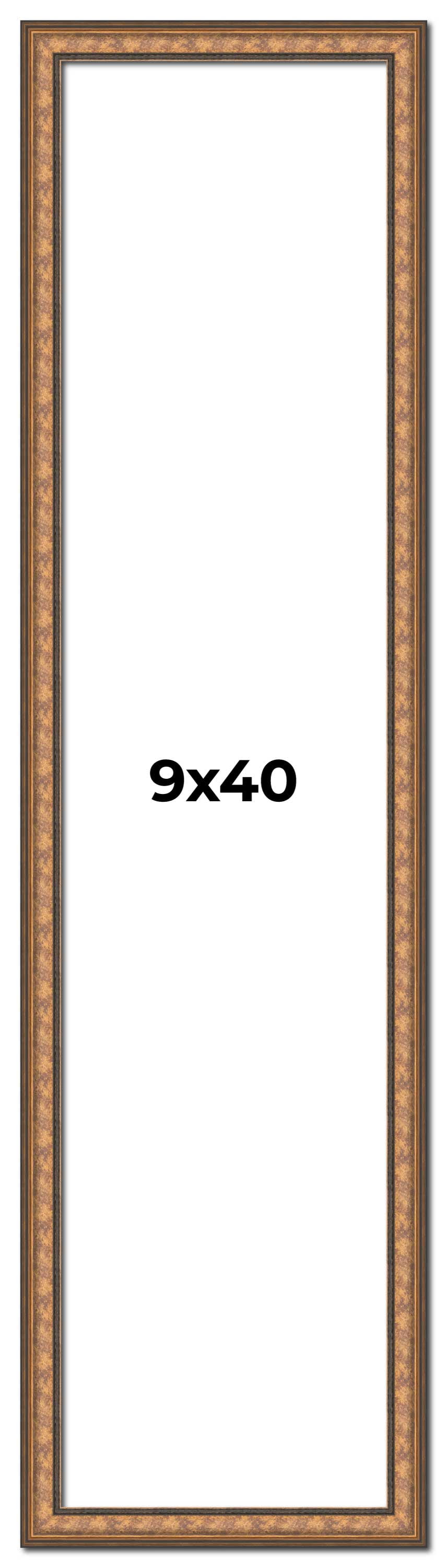9x40 Frame Gold Real Wood Picture Frame Width 1.25 inches | Interior ...