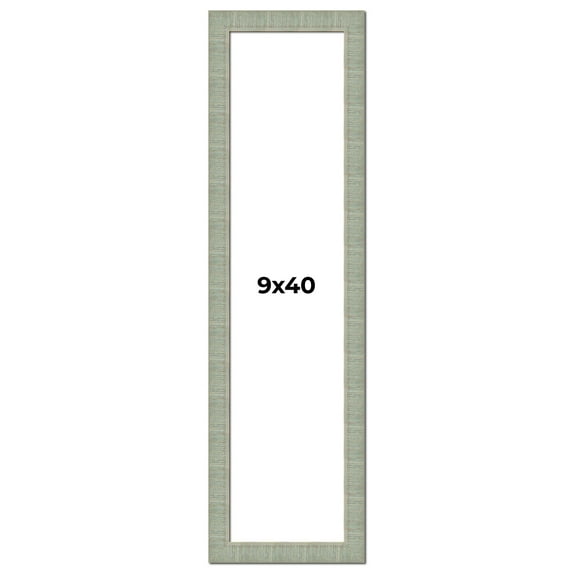 9x40 Frame Green Desert Pear Solid Wood Picture Frame | 1.625 Inch Moulding Width | Interior Frame