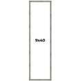thumbnail image 1 of 9x40 Frame Silver Picture Frame - Complete Modern Photo Frame Includes UV Acrylic Shatter Guard, 1 of 8