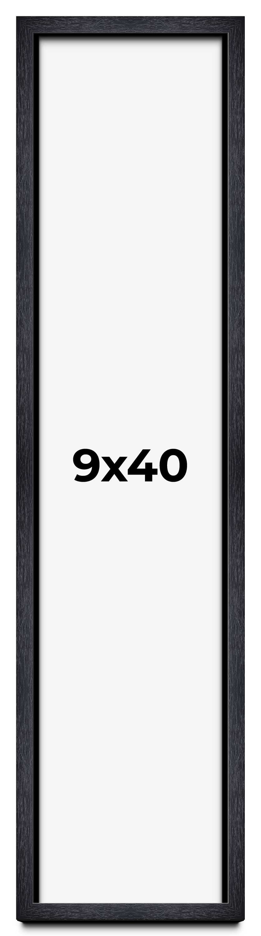 9x40 Shadow Box Frame Black | 1 Inches Deep Real Wood Farmhouse ...