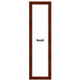 thumbnail image 1 of 9x40 Walnut Brown Veneer Real Wood Picture Frame Width 1.75 inches | Interior Frame Depth 0.5, 1 of 8
