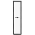 thumbnail image 1 of 9x42 Frame Black Charcoal Grey Wood Textured Picture Frame | 0.75 Inch Moulding Width | Gunmetal, 1 of 8