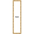 thumbnail image 1 of 9x42 Frame Gold Bamboo Solid Wood Picture Frame | 1 Inch Moulding Width | Interior Frame Depth 0.75, 1 of 8
