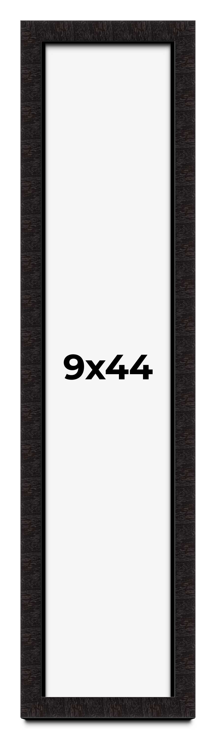 9x44 Shadow Box Black Solid Wood Display Picture Frame | 1 Inch Rabbet ...