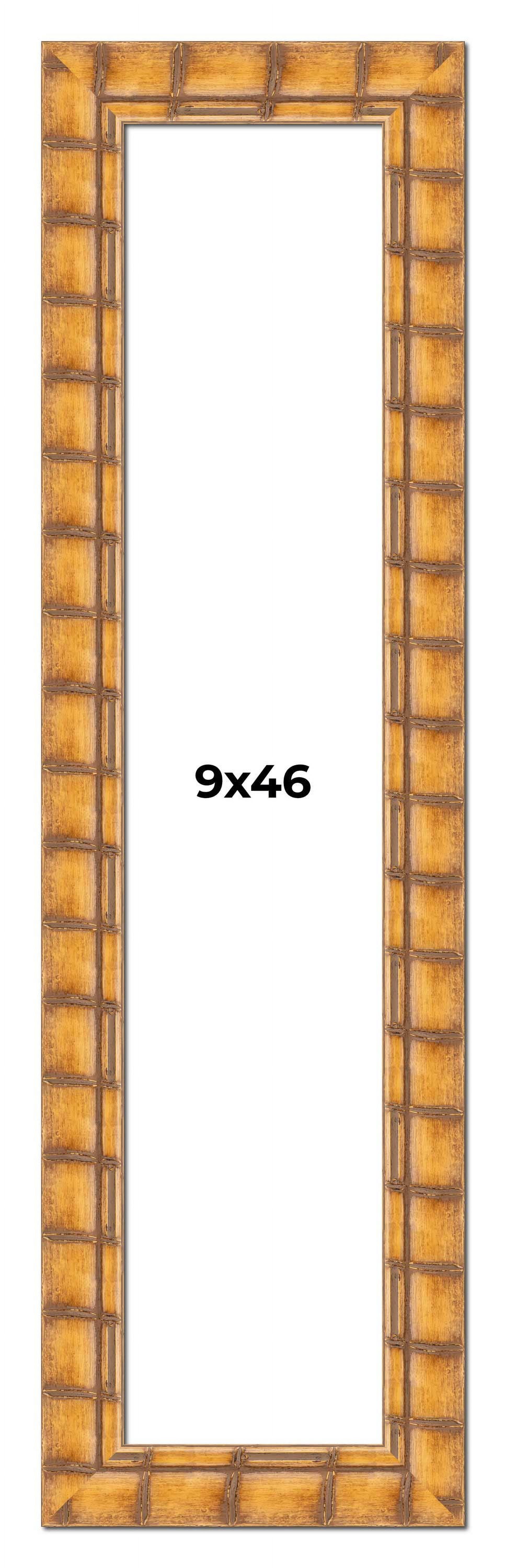 9x46 Frame Beige Real Wood Picture Frame Width 3 inches | Interior ...